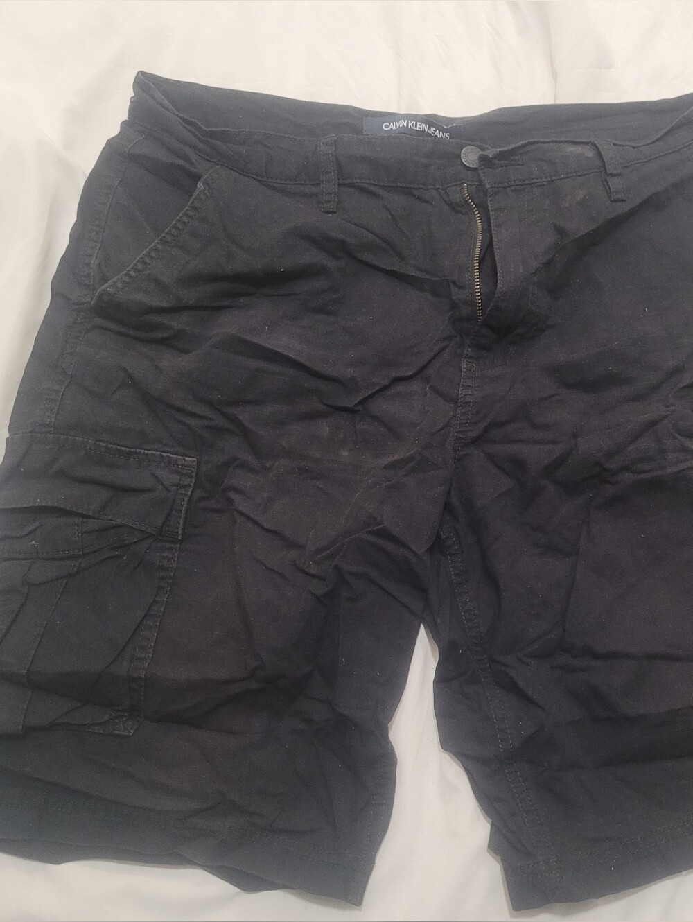 Calvin Klein Jeans Black Cargo Shorts